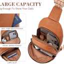 Viverte Crossbody Bags for Women Initial Sling Bag Cross Body Fanny Packs Personalized Gifts for Mom Women Wife (Brown-Z)