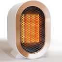 Swocky Indoor Electric Portable Space Heater, 1200W Personal Desk Heater, Fast Quiet Heating Ceramic for Large Room,Bedroom and Office Use (White)