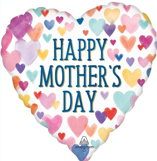 Mother's Day Sprinkled Hearts 18"