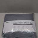 ClevaHome Sheet Set Queen Size, 4-Piece Bedding, Lightweight & Super Soft Easy Care Microfiber Shrinkage & Fade Resistant Bedding Set with 14'' Deep Pockets (Slate Blue)