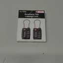 Puroma 2 Pack TSA Approved Luggage Locks, 4 Digit Combination Travel Cable Locks Resettable Code Lock with Zinc Alloy Body for Suitcase, Toolbox, Backpack, Bag, Gym Locker (Black)