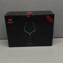 JBHO Set of 4-21 Ounce Hand Blown Italian Style Crystal Burgundy Wine Glasses - Lead-Free Premium Crystal Clear Glass - Gift-Box for any Occasion