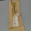 Vijiv Ostrich Feather Fan Bridesmaids Hand Fans for Wedding Guests Bouquets Bride Great Gatsby 1920s Flapper Accessories Chic Art Deco Groom Feathers Boutonniere White