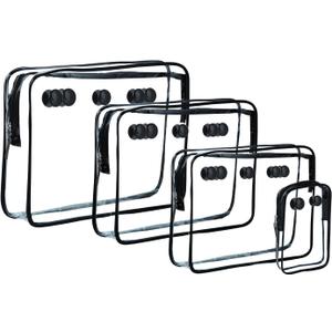 4 Packs Clear Insert Bag for Bogg Divider Accessories Rubber Tote Bag Accessories Beach/Organizer Cosmetic Bags for Women