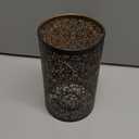 Medium Lamp Shade,Metal Lampshade with Flower Carved Pattern,Modern Style Lampshade for Table Lamp and Floor Light,20 x 12 x 12cm