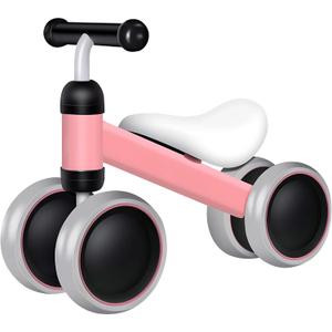 Baby Balance Bike for 10-24 Months, Perfect First Bike or Birthday Gift, Safe Riding Kids Toy for 1 Year Old Toddler, Children Walker (Pink) (Pink)