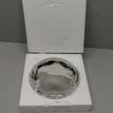 CHENACC Ceramic Jewelry Tray, White Round Cloud-Shaped Vanity Decorative Dish-Stylish Room Aesthetic Accessory, Catchall for Jewelry Watches Keys Round Plate Holder (7.5")