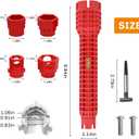 Tap Spanner Tool, 14-in-1 Multi-Functional Faucet Wrench, Comfortable Grip, Anti-Slip, for Sink, Bathroom & Kitchen Plumbing, Faucet Installation, Plumbing Repair Kita