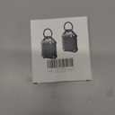 JEANUE-Waterproof Airtag Holder Keychain Case,Compatible Apple Air Tag Tracker with Key Ring, Keys/Dog Collar/Luggage (Black 2pack)