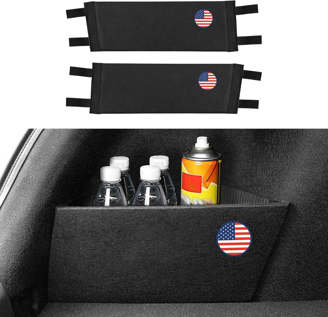 2PCS Car Rear Trunk Organizer Side Divider Board Compatible with 11th Gen Honda Civic 2022 2023 2024 2025 Accessories - ONLY for Hatchback