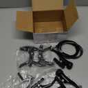 Boao Complete V-Type Bike Brake Set, Front and Rear Bike MTB Brake Inner and Outer Cables and Lever Kit Includes Calipers Levers Cables(Black)