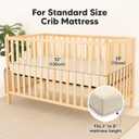 KeaBabies 2-Pack Waterproof Baby Crib Sheets for Boys, Girls - 52x28 Viscose Derived from Bamboo Toddler Bed Sheet Neutral, Fitted Crib Mattress Protector Cover for Baby Bedding, Soft & Gentle(Ecru)