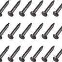 2 x METALLIXITY Small Nails (1.2x8mm) 100pcs, Brass Tiny Hardware Nails - for Household Woodworking, Black