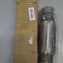 Exhaust Flex Pipe Universal Type 100% Stainless Steel For Heavy Duty and Cars(1 PC, 2.5X8X12)