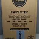 Regalo Safety 29-38.5" Baby Gate for Doorways & Bottom of Stairs, Pressure Mounted Baby Gate with Door for Babies, Toddlers & Pets, Tested & Safe for 30 Years, American Designed, American Owned, White