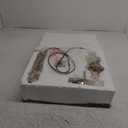 Gold Vintage Floor Lamp for Living Room, Traditional Mid-century Floor Lamp with Elegant Silk Fabric Lampshade, 64inch Tall Standing Lamp Bedroom LED Pole Lamp, Retro Stand Up Lamp for Home Office