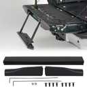 KARPAL Tailgate Cover Flexible Flex Step Tailgate Cap Mad Molding Trim Fit for 2008-2016 Ford F250 F350 F450 F550 Super Duty