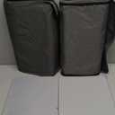 AMJ Foldable Under Bed Storage Basket Container [2 Pack] with Durable Fabric for Clothes, Shoes,Toys, Blanket, Comforter Organizers Bins, Black Grey