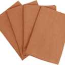 COTTONVILL 100% Pure Linen Cloth Napkins (20x20 inch 4 Pack, 04-Brown)