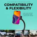 CHARGEWORX 10" Neck Universal Cup Holder Car Mount, Cup Holder Phone Mount, Phone Cup Holder for Car, Cell Phone Cup Holder, 360 Rotation Cup Holder Phone Mount for Car, Fits 2.5"-3.75" Cupholders