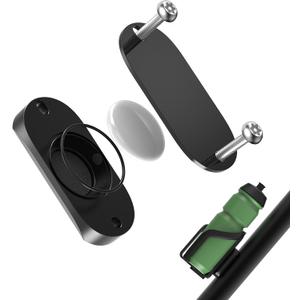Bike Mount for AirTag, Waterproof Protective Aluminum Alloy Holder Hides GPS Under Bicycle Bottle Cage, Anti-Theft Holder Bike GPS Tracker Accessory
