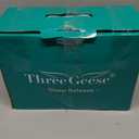 Three Geese Pinch Pleat Waterfowl Feathers and Down Comforter King Size Duvet Insert,750+ Fill Power,1200TC 100% Cotton, Premium All Seasons Gray Warm Hotel Comforter with 8 Tabs. (Grey Twisted Flower)