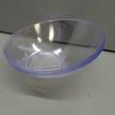 PLASTICPRO Disposable Angled Plastic Bowls Round Medium Serving Bowl, Elegant for Party's, Snack, or Salad Bowl, Clear Pack of 4