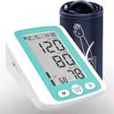 Upper Arm Blood Pressure Monitor for Home Use, Automatic Digital BP Machine with 9-17 inch Large BP Cuff, Large Backlit Display, 2X500 Sets Memories,Green