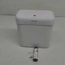 MOPALL Small Bathroom Trash Can with Lid, 2.6 Gallons / 10 L Slim Plastic Garbage Bin with Pop-Up Lid, Mini Waste Basket Can Dog Proof for Kitchen, Bedroom, Office, Laundry, Toilet, Rv, White