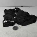 TAOCOCO Recliner Sofa Slipcover, 3 Pieces Polyester Fabric Stretch Sofa Covers for 3 Seat Reclining Couch, Soft Washable Furniture Protector with Pockets (3 Seat, Black)