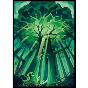 MTG Card Sleeves - Forest - Lotus Series - Ultra Clear Front & Matte Finish Back, 100 Count Standard Size TCG Sleeves, Matte Art Sleeve for Magic The Gathering