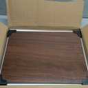 LELELINKY 3 Tier End Table,Record Player Stand with Storage Up to 100 Albums, Turntable Stand for Vinyl, Walnut Couch Nightstand Side Tables for Living Room Bedroom (Medium)