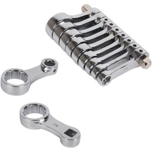 9-Piece Torque Adapter Set - 12-Point Box End Torque Adapter Extension Set - 3/8-Inch Drive for Hard to Reach Places - Includes 3/8", 7/16", 1/2", 9/16", 5/8", 11/16", 3/4", 13/16", 7/8"