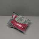 FUAMEY Dog Coat, Medium, Pink, Faux Fur - Waterproof, Windproof, Reflective Cold Weather Coat with Built-in Harness, Fits Dogs 11 lbs and Up (M(chest:21in), Rose Red)