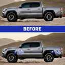 Richeer 3" Front and 2" Rear Leveling Lift Kit for 2005-2023 Tacoma, 3" Front Strut Spacers and 2" Rear Black Leveling Lift Block Kit Extended Square U-Bolts, 3"+2" Height for 2005-2023 Tacoma 2WD/4WD