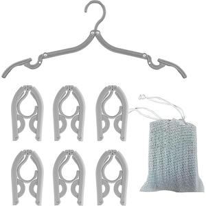 Conair Portable Clothes Hanger, Foldable Hanger Perfect for Travel, 7-Piece Set