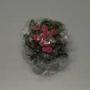 Wettarn Christmas Mistletoe Decor Artificial Kissing Ball Ornament with Bow Berries Hanging Mistletoe Decoration Natural Pine Cone Decor for Doorway Home Christmas Tree(Red and Black Plaid)