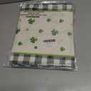3 x XCHI Watercolor Plaid Green Shamrocks Clovers St. Patrick's Day Table Runner Table Decoration for Party Home Kitchen Dining Holiday Decor 13x48 Inch