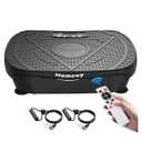 Homesy Vibration Plate Exercise Machine, Vibrating Plate for Lymphatic Drainage, Full Body Shake Platform Board for Home Fitness and Fat Burning, Sport Gym Equipment for Women Men