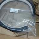 frani Nappa Leather Steering Wheel Cover, Universal 15 Inch Premium Non-Slip Steering Wheel Cover Black