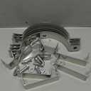 4 Pcs 6 Inch B Vent Wall Strap Round Gas Vent Pipe Strap Rigid Split Ring Hanger