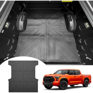 Truck Bed Mat Compatible with 2022-2024 Toyota Tundra 5.5 FT Truck Bed Liner TPE Cargo Liner Replacement for 2022 2023 2024 Toyota Tundra Accessories (5.5FT Bed Mat)