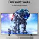 JSAUX 8K HDMI Cable 2.1 2 Pack 15ft, 48Gbps Ultra High Speed HDMI Cable Braided Cord (4K@144Hz, 4K@120Hz, 8K@60Hz) HDCP 2.2&2.3 HDR 10 eARC ARC, Compatible with Switch 2/PS5/Laptop/Monitor/HDTV/-Black