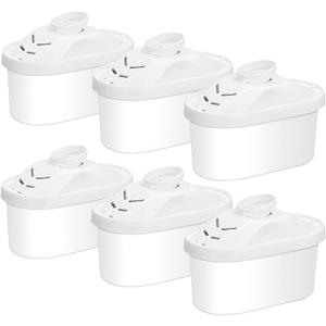 Hskyhan Alkaline Water Filter Cartridge - Replacement Pitcher Water Filters, Improve PH, 7 Stage Filteration System To Purify, 6 Pack