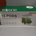 Misting Hydroponic Growing System Kit 15-Pods Indoor Smart Herb Garden Planter with LCD Touch Panel 6L Large Tank for Herb/Vegetables/Flowers/Fruits,Gardening Gifts for Women Men Beginners-Black