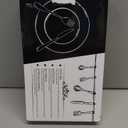 E-far 50-Piece Hammered Silverware Set, Stainless Steel Square Flatware Set Service for 10, Tableware Cutlery Set Includes Forks Spoons Knives, Modern Design & Mirror Polished - Dishwasher Safe