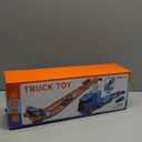 Truck Toys Car Track Set for 3 4 5 6 Years Old Boys, Carrier Truck Transporter Car Race Track with 12 Die-Cast Racing Car Toys, Birthday Gifts for Toddlers Kids Girls Age 3 4 5 6 7 8