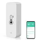 2-Pack WiFi Temperature Humidity Sensor: Indoor Thermometer Hygrometer with App Alert, Free Data Storage Export, Smart Temperature Humidity Monitor for Home Pet Greenhouse, Compatible with Alexa