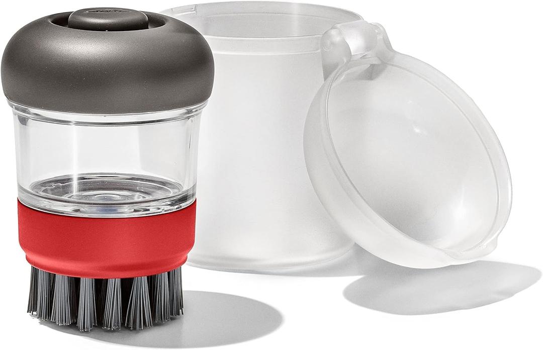 OXO Outdoor Soap Dispensing Dish Brush with Storage Case