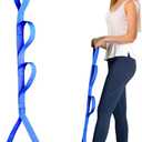 42 Inch Leg Lifter, Leg Lifter After Hip Replacement, Leg Lifter for After Knee Surgery, Leg Lifter Strap Rigid with Multi Loops, Leg Lifters Getting Legs in and Out of Bed, Car, Couch, Wheelchair (Blue)